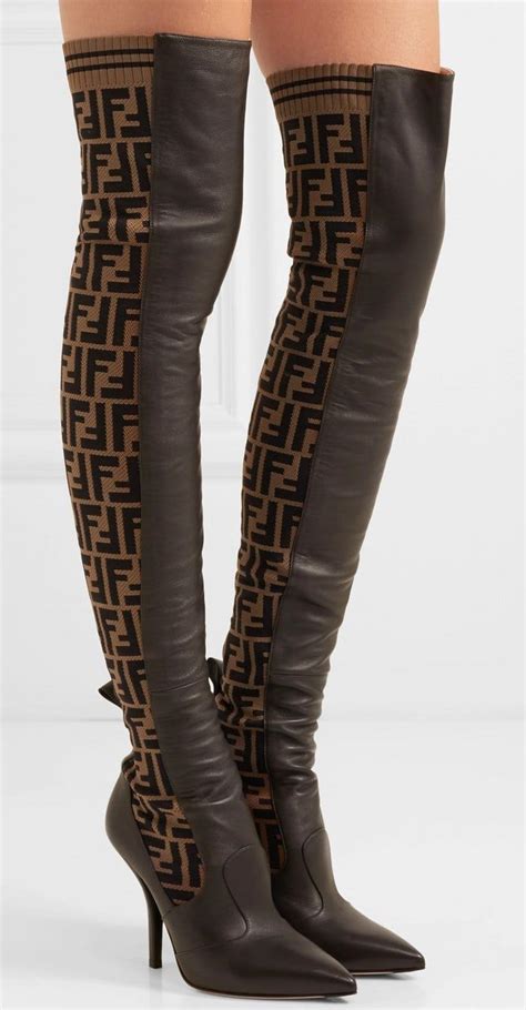 fendi boots moon|thigh high fendi boots.